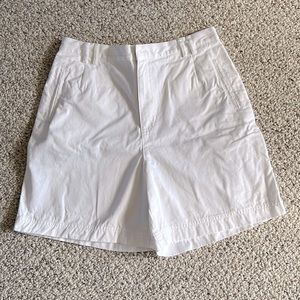 New Rafaella 100% Cotton True White Shorts Size 10